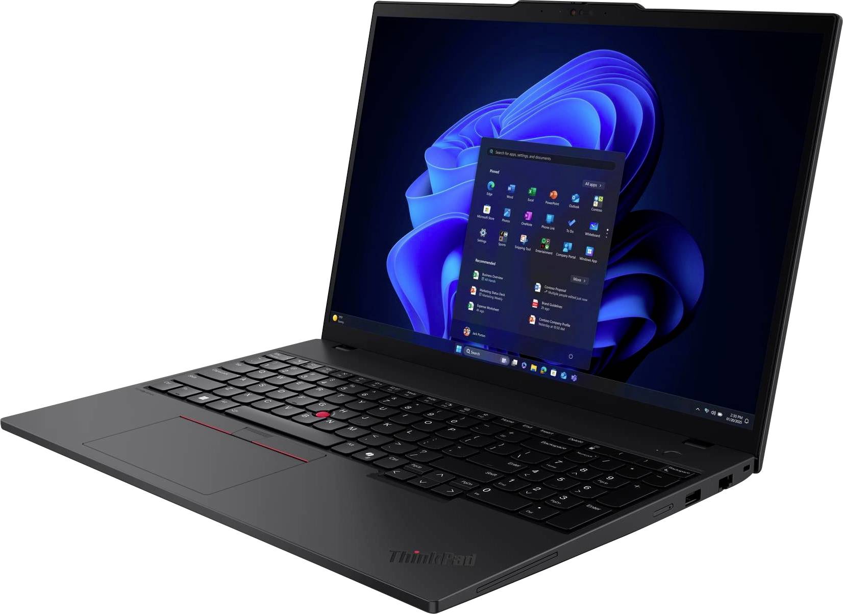 Lenovo Notebook ThinkPad T16 Gen 4 (Intel) 40.6 cm (16 Zoll) WUXGA Intel® Core™ Ultra 5 225U 16 GB RAM 512 GB SSD Deutsch, QWERTZ Schwarz