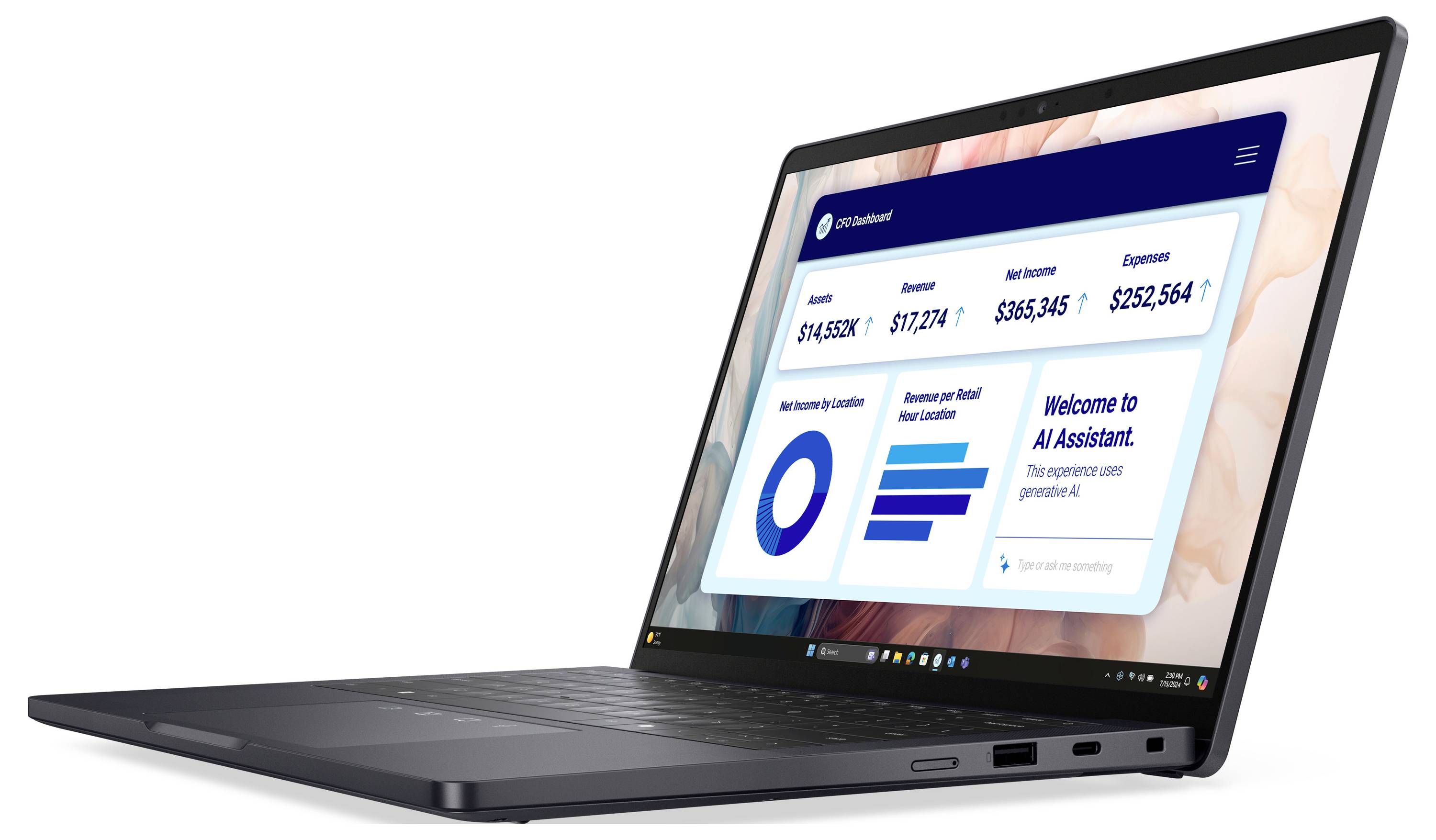 Dell Notebook Pro 13 Prem PA13250 33.8cm (13.3 Zoll) WUXGA Intel® Core™ Ultra 7 (Series 2) 266V 16GB RAM 512GB SSD Deutsch, QWERTZ