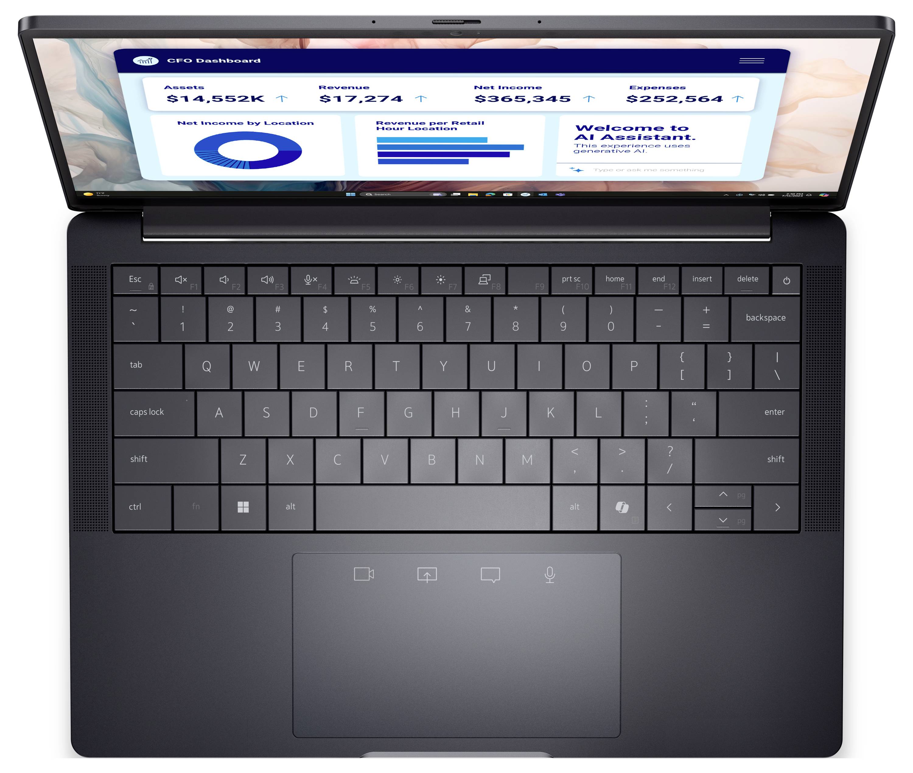 Dell Notebook Pro 13 Prem PA13250 33.8cm (13.3 Zoll) WUXGA Intel® Core™ Ultra 7 (Series 2) 266V 16GB RAM 512GB SSD Deutsch, QWERTZ