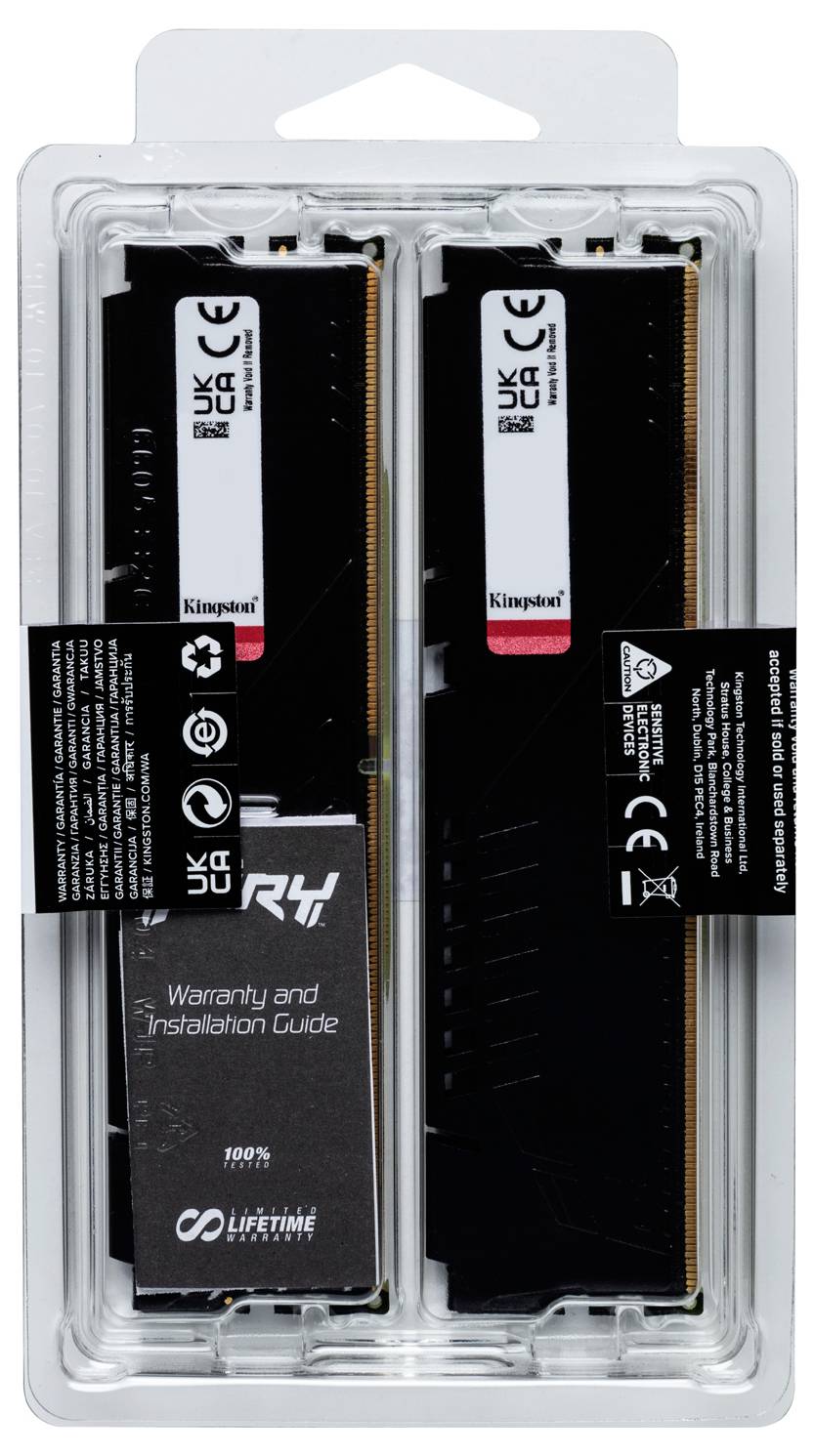 Kingston KF552C40BB2K2 Desktop-Arbeitsspeicher DDR5 64GB 1 x 64GB 288pin DIMM CL40 KF552C40BB2K2-64