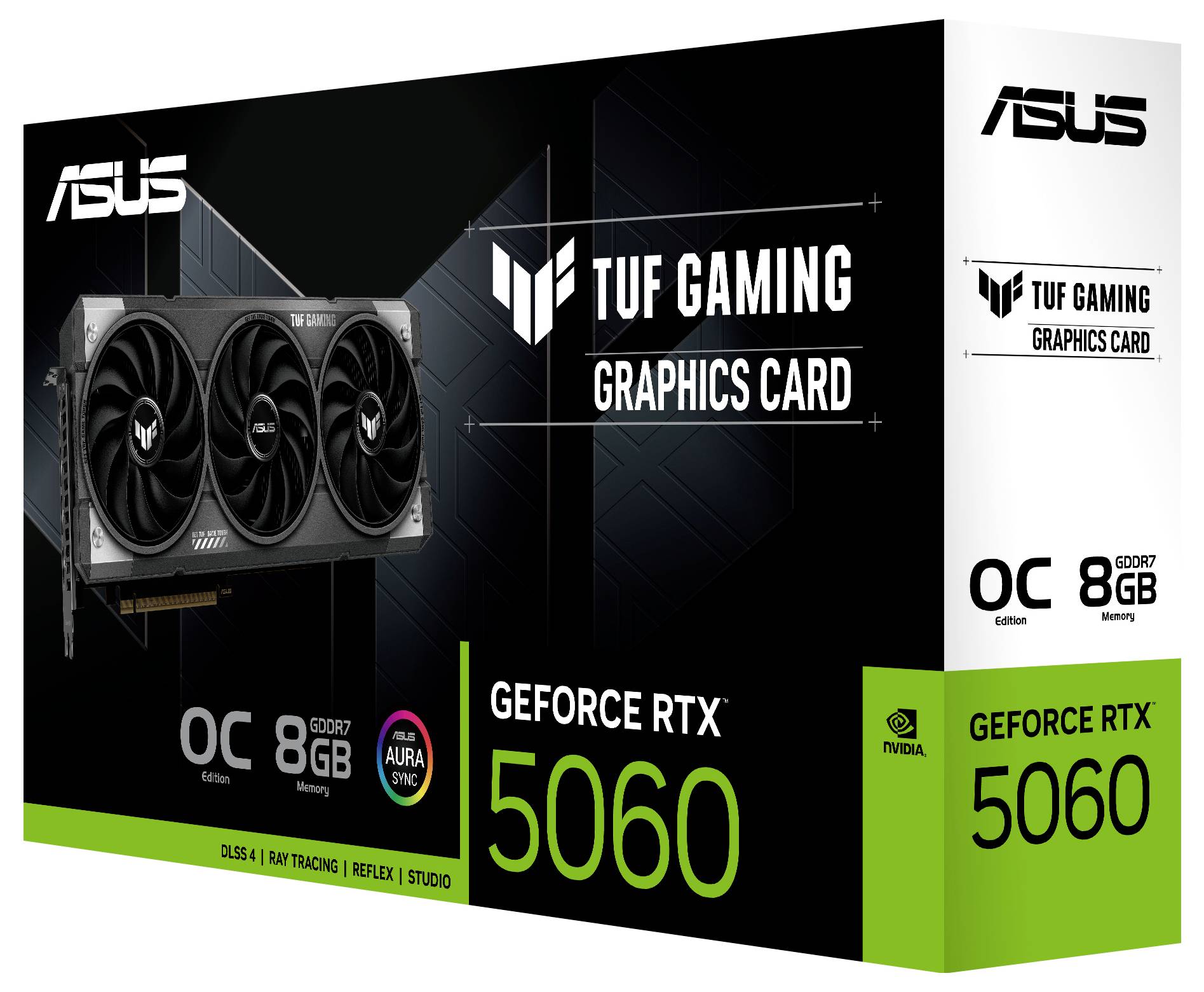 Asus Grafikkarte Nvidia GeForce RTX 5060 GeForce RTX 5060 8GB GDDR7-RAM PCIe x8 HDMI®, DisplayPort Übertaktet / Overclocked