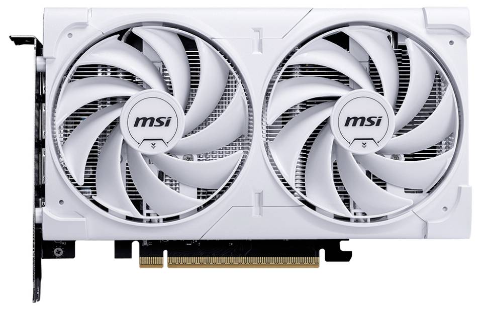 MSI Grafikkarte Nvidia GeForce RTX 5060 8G Ventus 2X OC White 8 GB GDDR7-RAM PCIe x16 HDMI®, DisplayPort Übertaktet / Overclocked, Zero-Fan-Modus