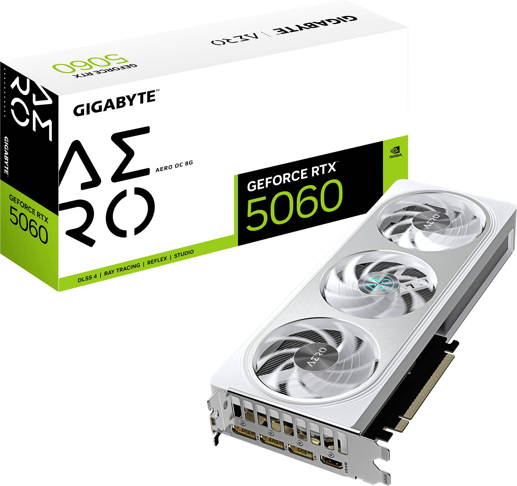 Gigabyte Grafikkarte Nvidia GeForce RTX 5060 GeForce RTX 5060 8GB GDDR7-RAM PCIe x8 NVIDIA G-Sync, Vulkan, Zero-Fan-Modus