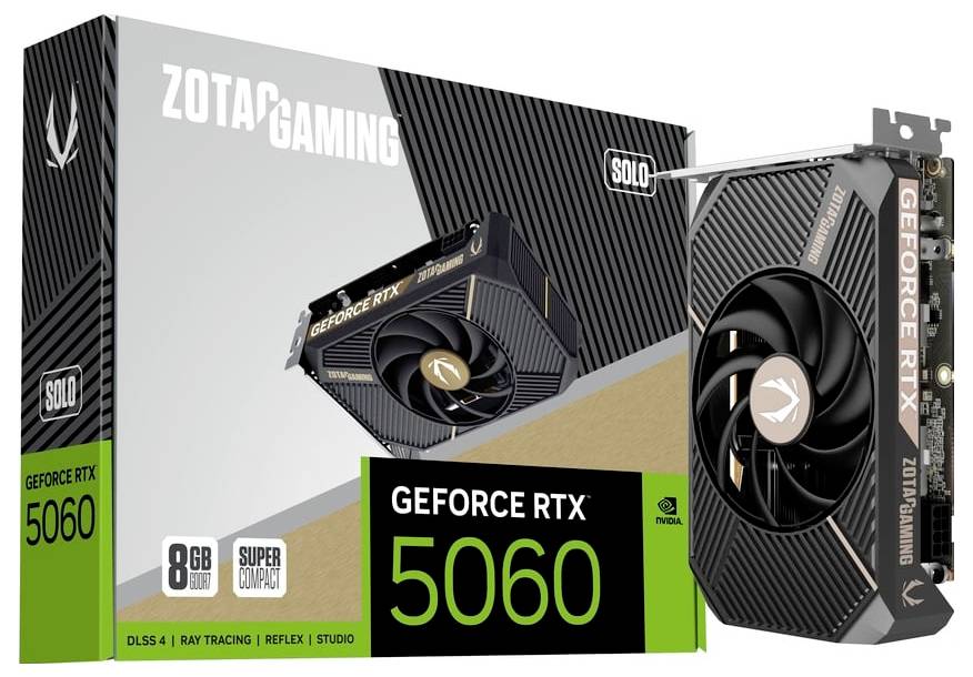 Zotac Grafikkarte Nvidia GeForce RTX 5060 GeForce RTX 5060 8GB GDDR7-RAM PCIe x8 HDMI®, DisplayPort NVIDIA G-Sync, Vulkan