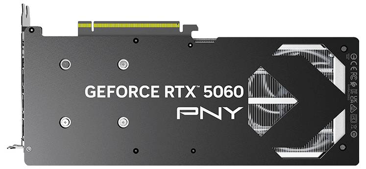 PNY Grafikkarte Nvidia GeForce RTX 5060 GeForce RTX 5060 8 GB GDDR7-RAM PCIe x8 HDMI®, DisplayPort NVIDIA G-Sync, Übertaktet / Overclocked, Vulkan