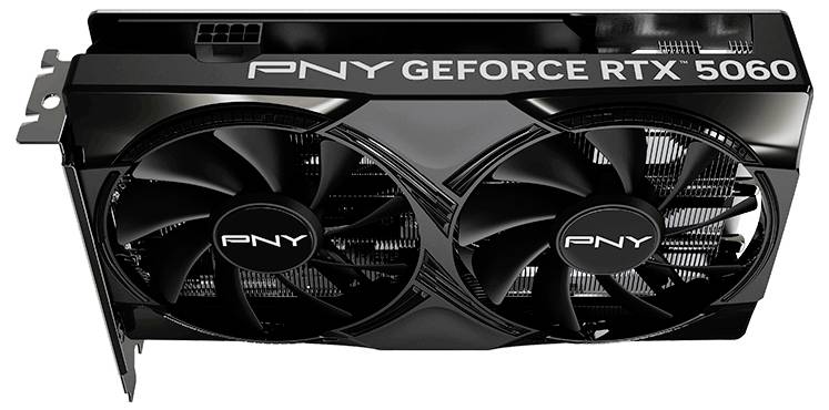 PNY Grafikkarte Nvidia GeForce RTX 5060 GeForce RTX 5060 8 GB GDDR7-RAM PCIe x8 HDMI®, DisplayPort Übertaktet / Overclocked, Vulkan, NVIDIA G-Sync