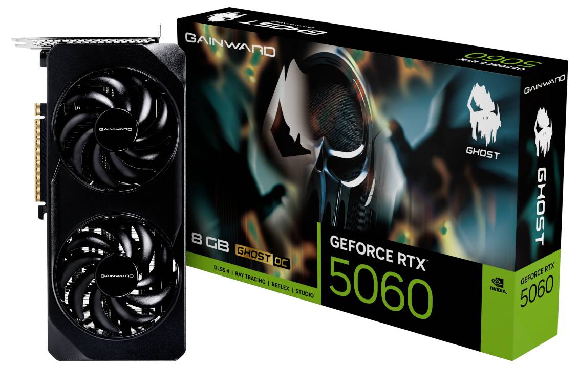 Gainward Grafikkarte Nvidia GeForce RTX 5060 GeForce RTX 5060 8GB GDDR7-RAM PCIe x8 HDMI®, DisplayPort Übertaktet / Overclocked
