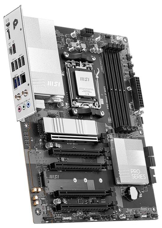 MSI PRO B840M-P WIFI6E AM5 mATX MB Mainboard Sockel (PC) AMD® AM5 Formfaktor (Details) Micro-ATX Mainboard-Chipsatz AMD® B840