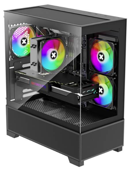 Xilence Beam X218.ARGB Case Bl Midi-Tower Gehäuse Schwarz