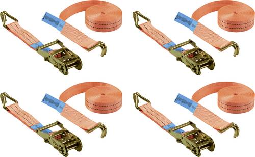 TOOLCRAFT TO-10283838 Zugkraft LC Niederzurren (einzeln/direkt)=1000 daN (L x B) 6 m x 38 mm Ratsch