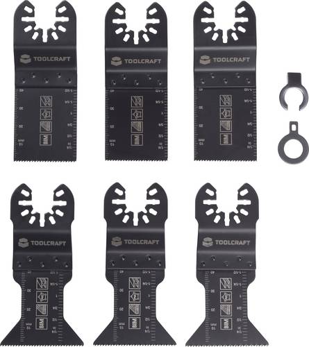 TOOLCRAFT TO-10283859 Bimetall Multifunktionswerkzeug-Zubehör-Set 6 St.
