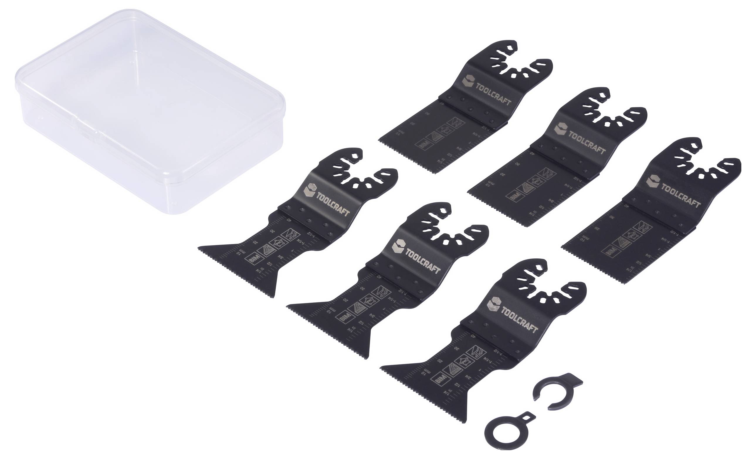 TOOLCRAFT TO-10283859 Bimetall Multifunktionswerkzeug-Zubehör-Set 6St.
