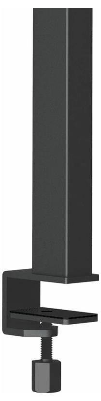 Schwarze Halterung mit Klemme zur Befestigung an einer Tischkante. Vertikale Säule von der Halterung nach oben führend.