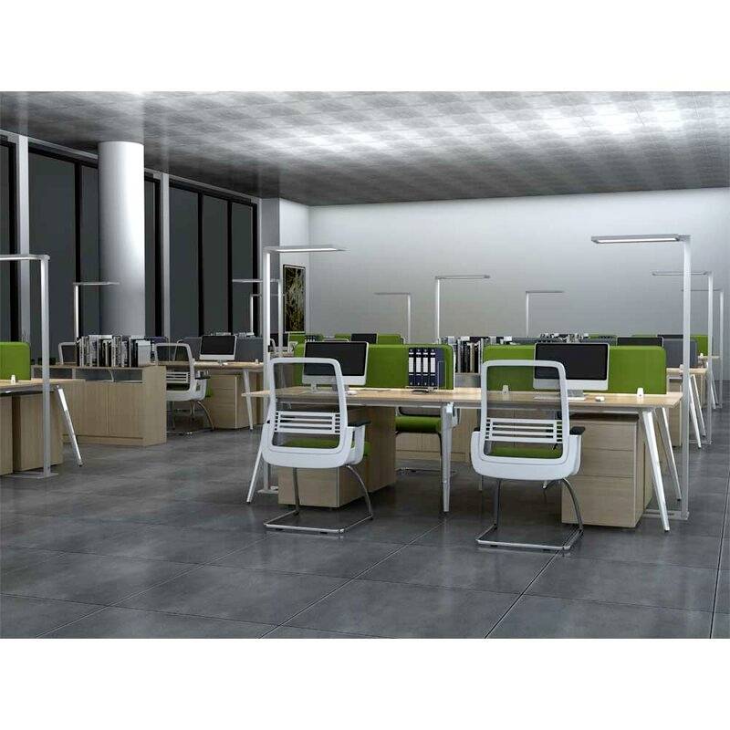 LEDmaxx Luka SLMS1 LED-Standleuchte LED 80W EEK: D (A - G) Silber