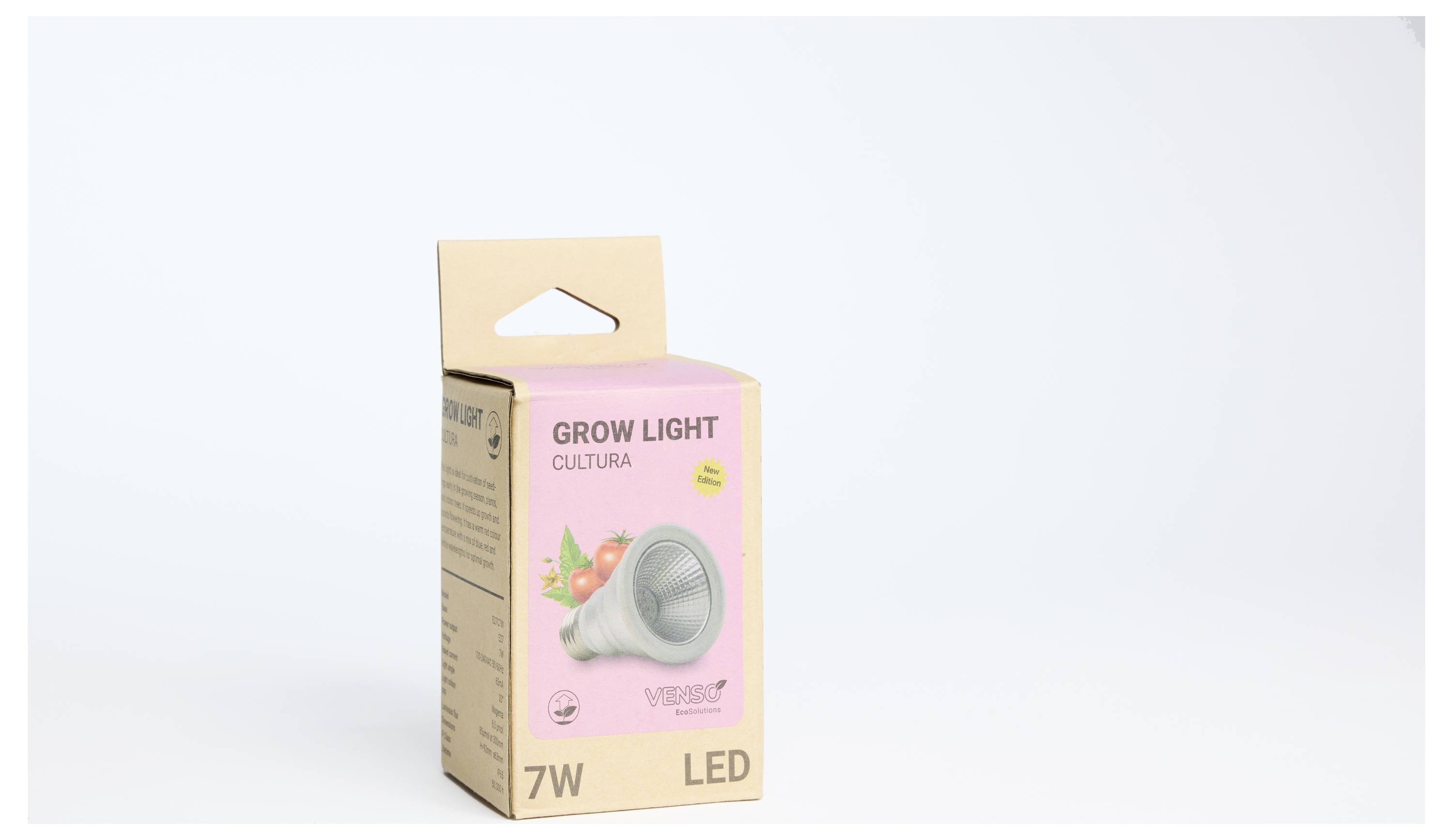 Venso LED-Pflanzenlampe Grow Lights Cultura 100mm E27 7W 1St.