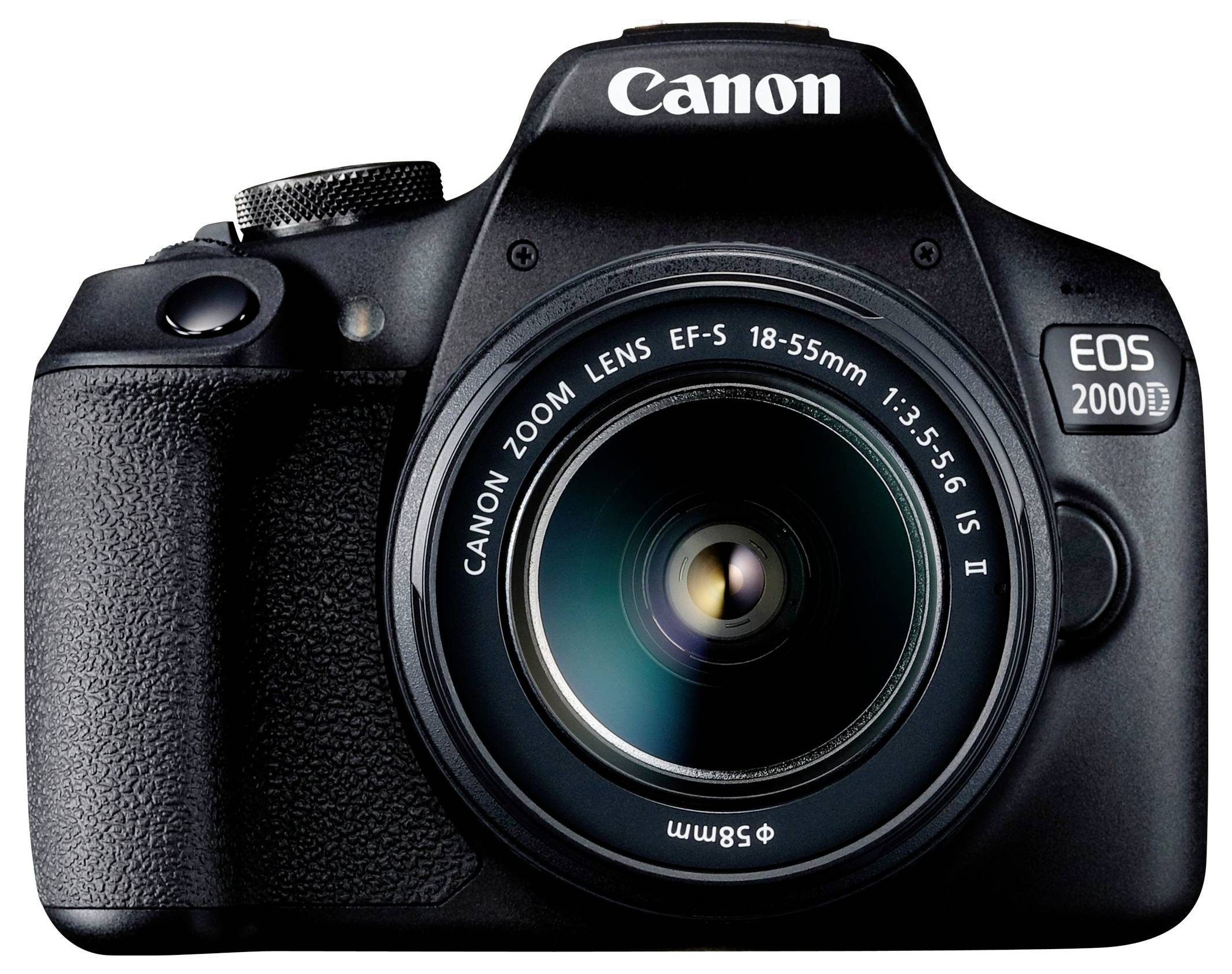 Canon EOS 2000D Kit 18-55mm DC III Digitale Spiegelreflexkamera EF-S 18-55mm IS III 24.1 Megapixel Schwarz Optischer Sucher, mit