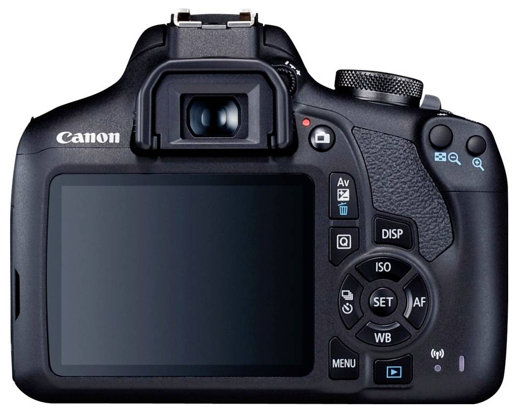 Canon EOS 2000D Kit 18-55mm DC III Digitale Spiegelreflexkamera EF-S 18-55mm IS III 24.1 Megapixel Schwarz Optischer Sucher, mit