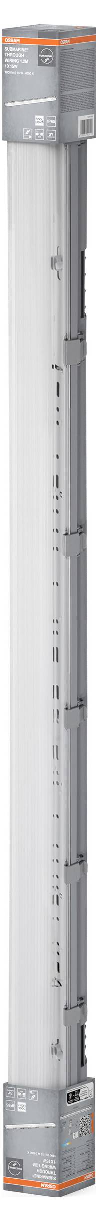OSRAM HOMELIGHTING Submarine Through Wiring 120cm 15W 4000K LED-Außenstrahler 15.00W Kaltweiß Grau