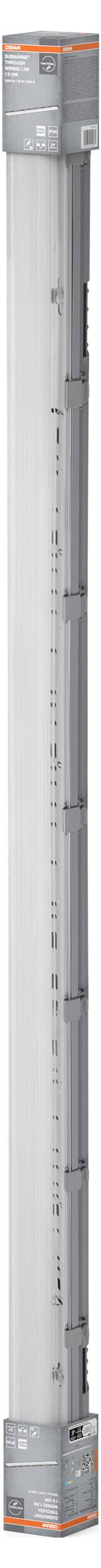 OSRAM HOMELIGHTING Submarine Through Wiring 150cm 19W 4000K LED-Außenstrahler 19.00W Kaltweiß Grau