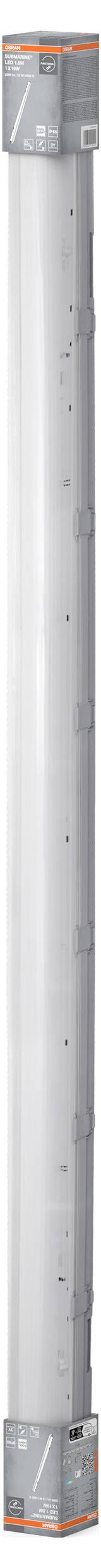 OSRAM HOMELIGHTING Submarine 1 x 19W 4000K LED-Feuchtraumleuchte G13 19.00W Kaltweiß Grau