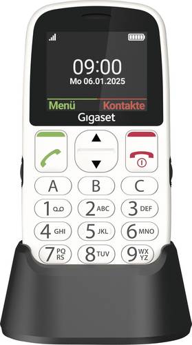 Gigaset GL395 Handy SOS Taste, Spritzwassergeschützt, Staubgeschützt Weiß