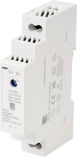 TRU COMPONENTS TC-13713364 Hutschienen-Netzteil (DIN-Rail) Verbrauch (StandBy) 0.3 W 24 V/DC 0.625