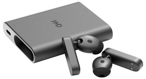 HMD Amped Buds In Ear Kopfhörer Bluetooth® Schwarz Mikrofon-Rauschunterdrückung Schweißresistent