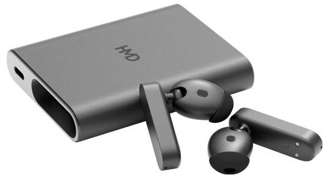 HMD Amped Buds In Ear Kopfhörer Bluetooth® Schwarz Mikrofon-Rauschunterdrückung Schweißresistent Sport