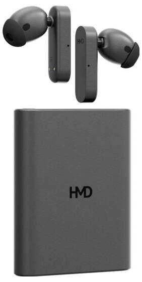 HMD Amped Buds In Ear Kopfhörer Bluetooth® Schwarz Mikrofon-Rauschunterdrückung Schweißresistent Sport