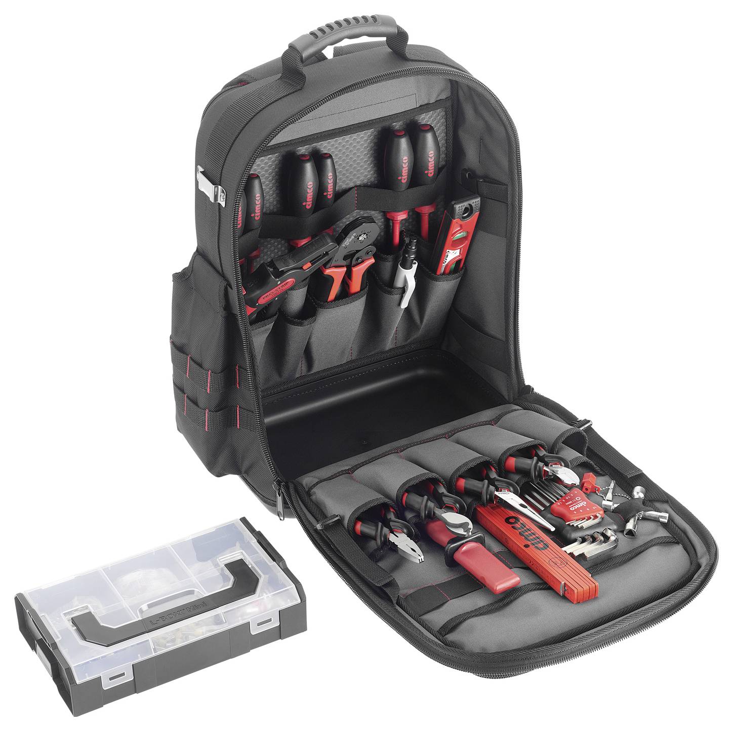 Cimco Werkzeug-Rucksack Ergo-XL30 electr. 170426 Werkzeugrucksack bestückt (L x B x H) 280 x 220 x 480 mm