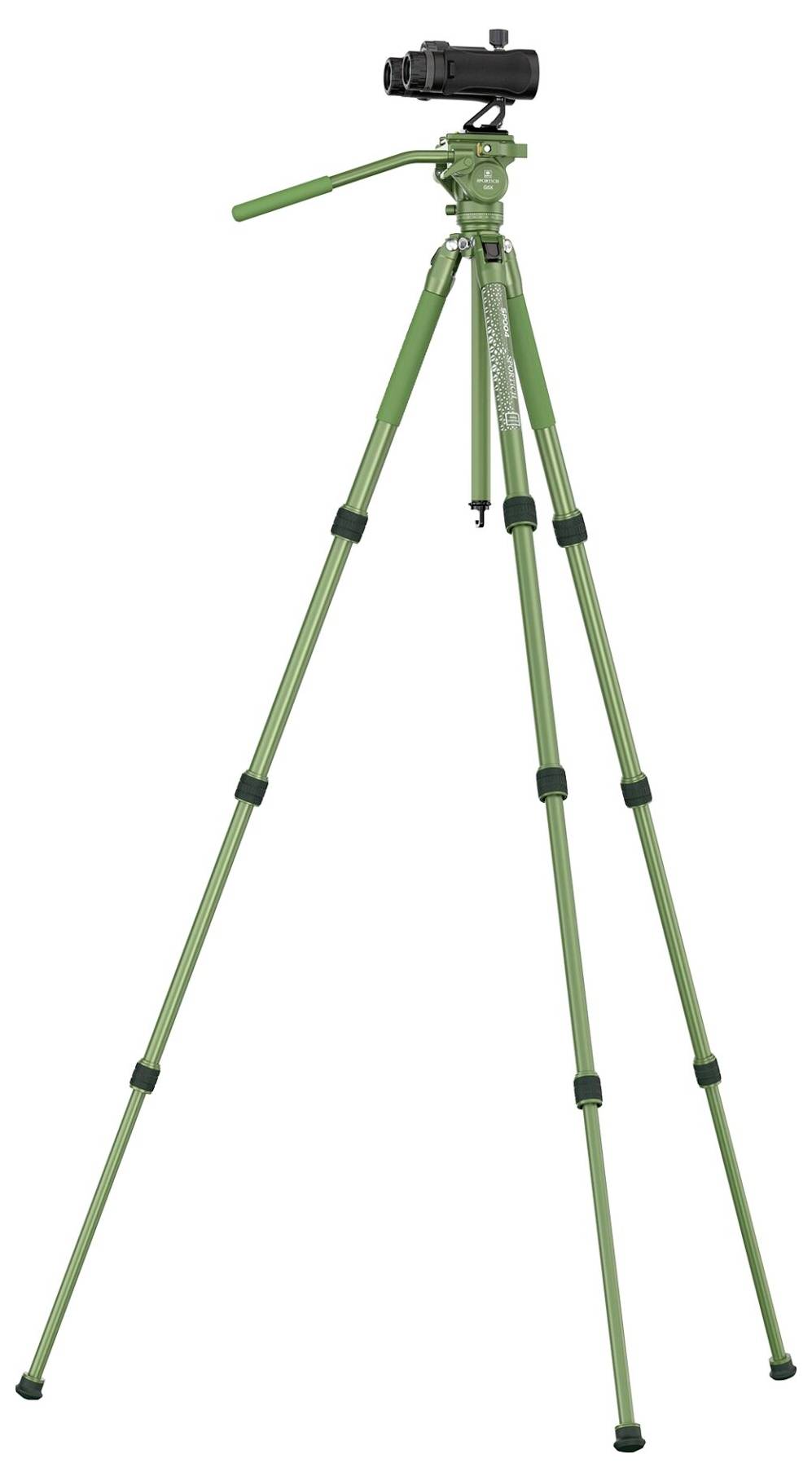 SIRUI Europe Sirui Sportich SP004 + G5X Dreibeinstativ 1/4 Zoll Arbeitshöhe=16 - 149cm Grün inkl. Tasche