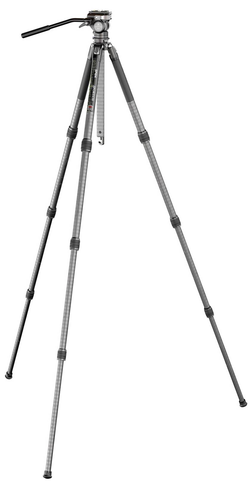 SIRUI Europe Sirui Sportich SP124 + B5X Carbon Dreibeinstativ Arbeitshöhe=13 - 153.5cm