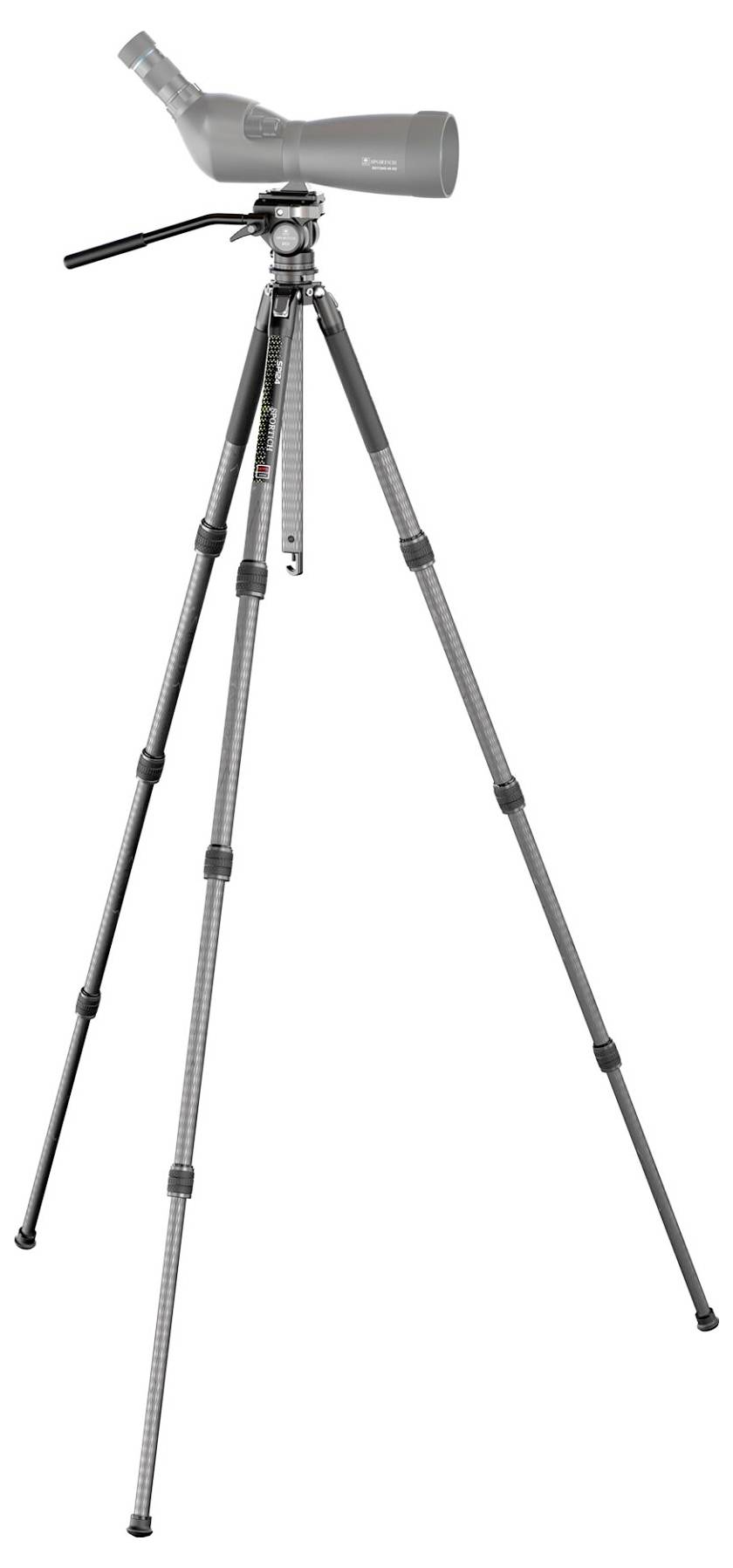 SIRUI Europe Sirui Sportich SP124 + B5X Carbon Dreibeinstativ Arbeitshöhe=13 - 153.5 cm