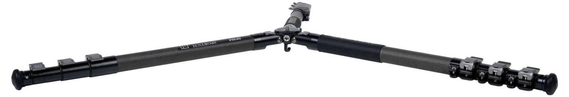 SIRUI Europe Sirui Sportich SP324 + BH-10 Carbon Dreibeinstativ 1/4 Zoll, 3/8 Zoll Arbeitshöhe=25 - 176cm inkl. Tasche