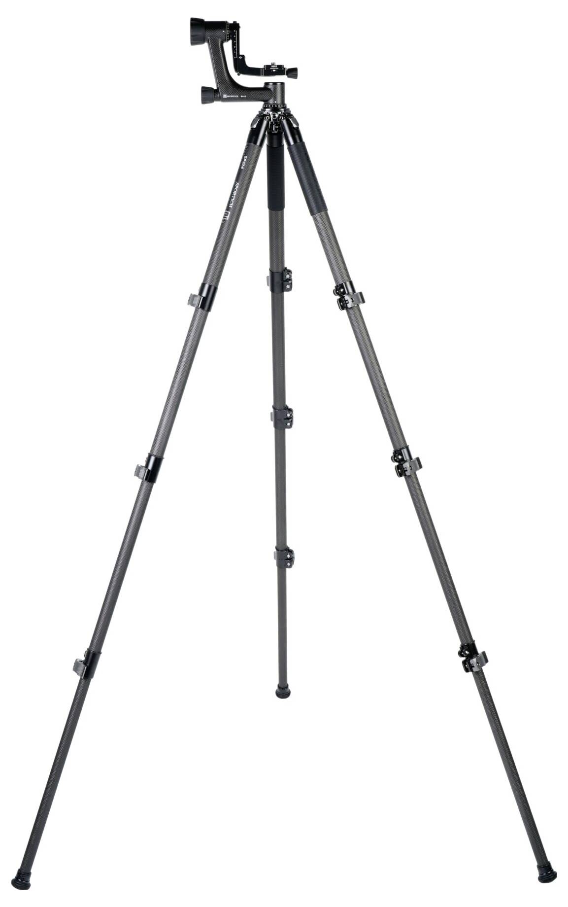 SIRUI Europe Sirui Sportich SP324 + BH-10 Carbon Dreibeinstativ 1/4 Zoll, 3/8 Zoll Arbeitshöhe=25 - 176cm inkl. Tasche