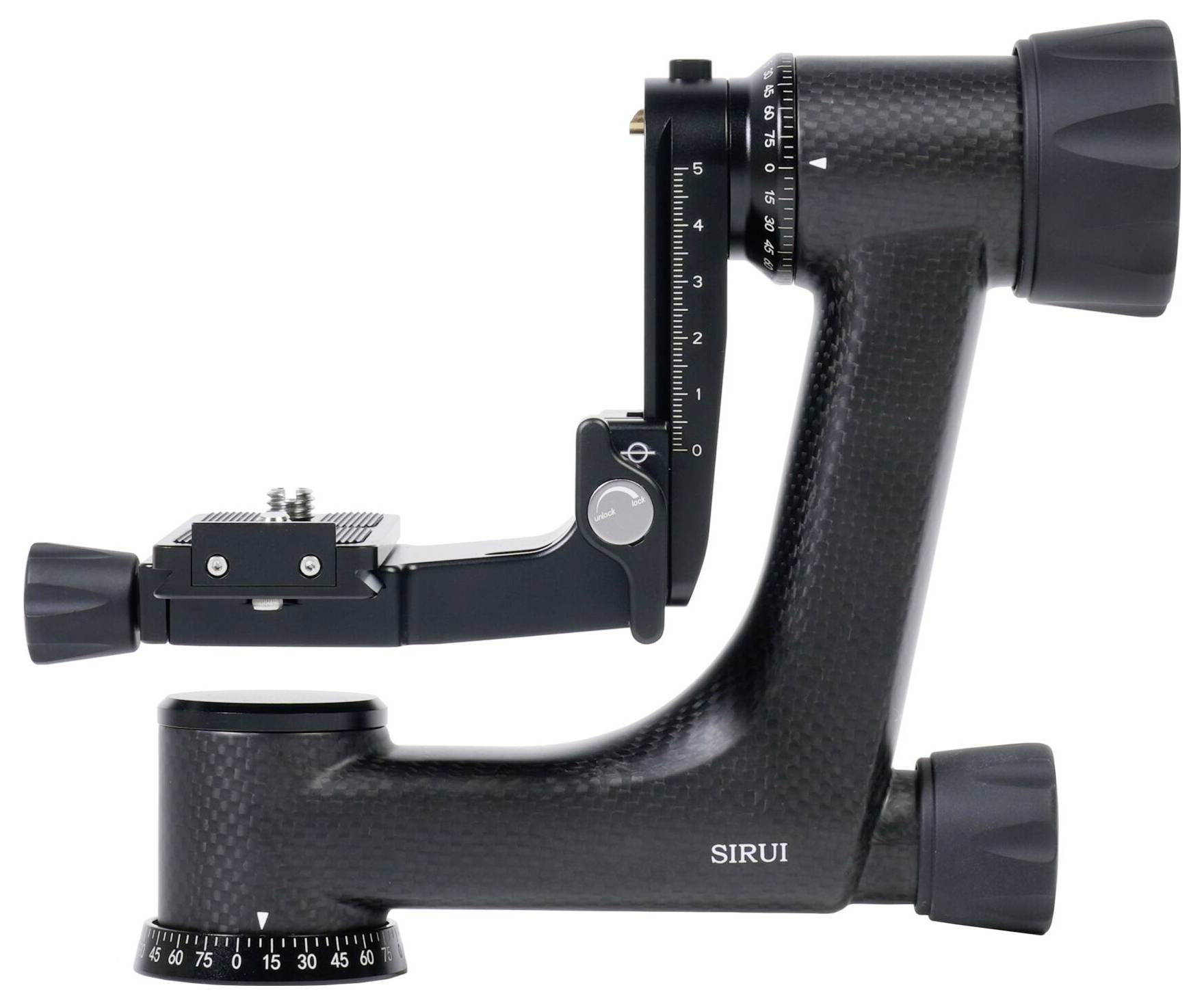 SIRUI Europe Sirui Sportich SP324 + BH-10 Carbon Dreibeinstativ 1/4 Zoll, 3/8 Zoll Arbeitshöhe=25 - 176cm inkl. Tasche