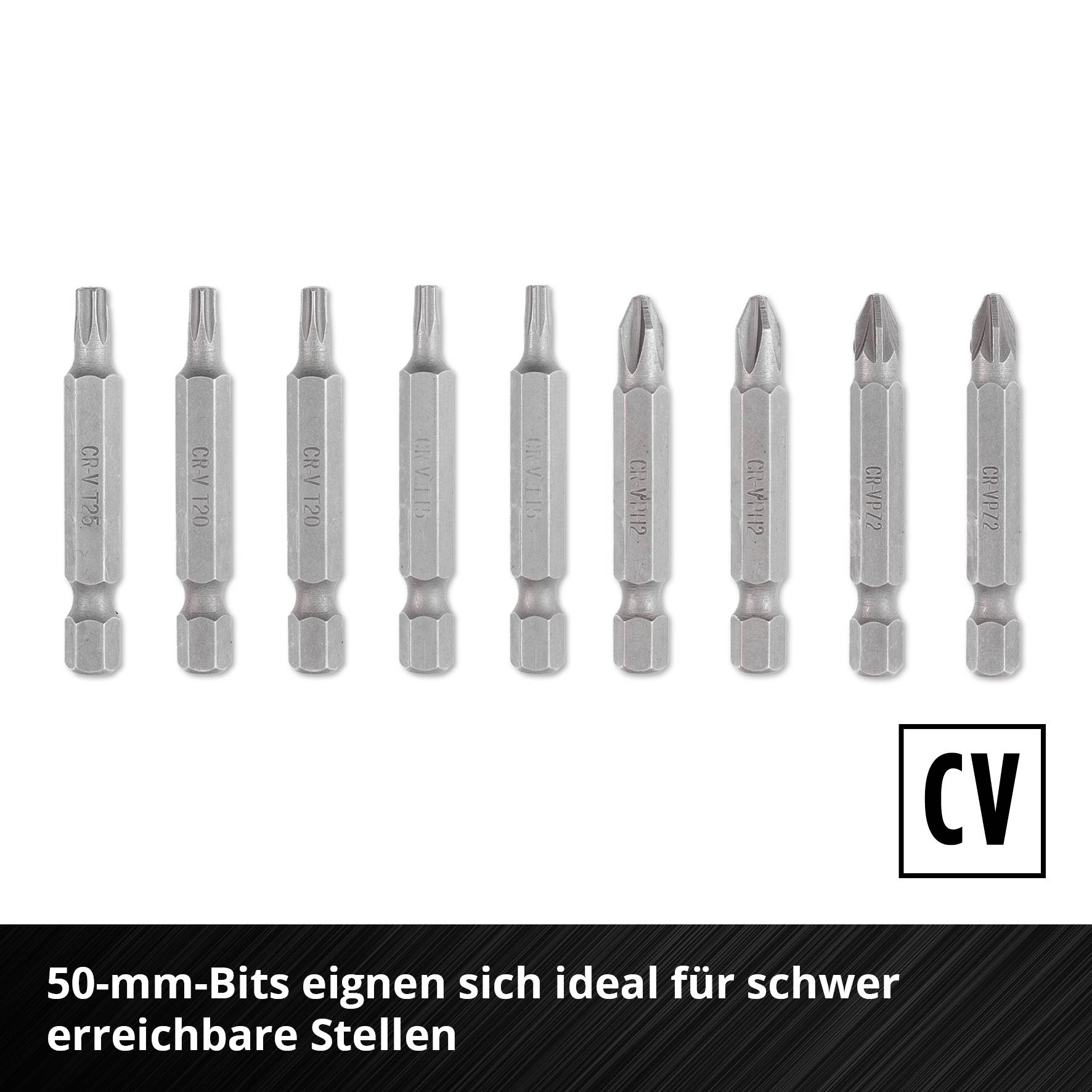 Einhell S-CASE Bitset 28tlg LS 108613 Bit-Set 1/4" (6.3 mm), TORX, PZ, PH, Schlitz, Sechskant
