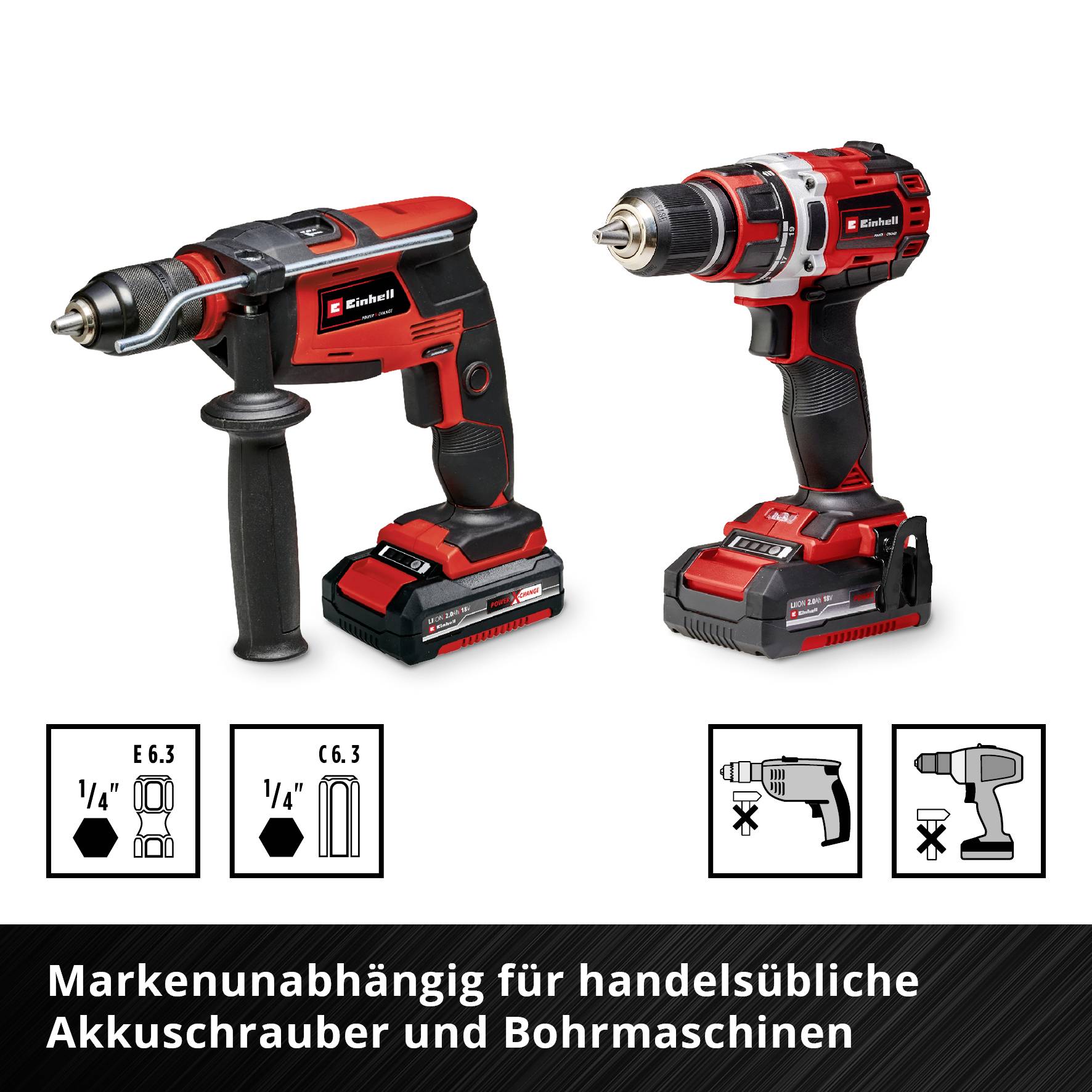 Einhell S-CASE Bitset 28tlg LS 108613 Bit-Set 1/4" (6.3 mm), TORX, PZ, PH, Schlitz, Sechskant