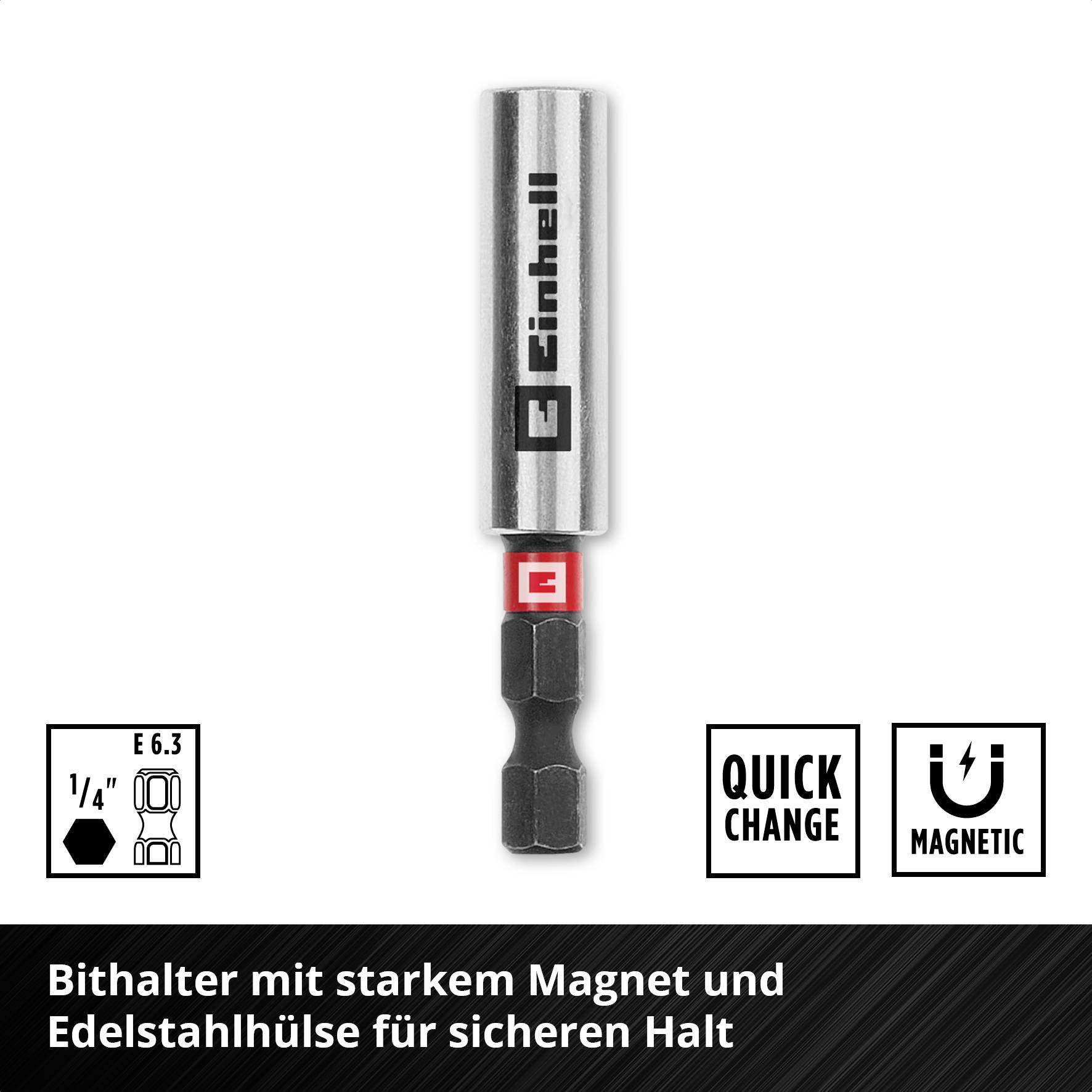 Einhell Impact Bit Taschenbox 11tlg 118673 Bit-Set 1/4" (6.3 mm), PH, PZ, TORX, Sechskant