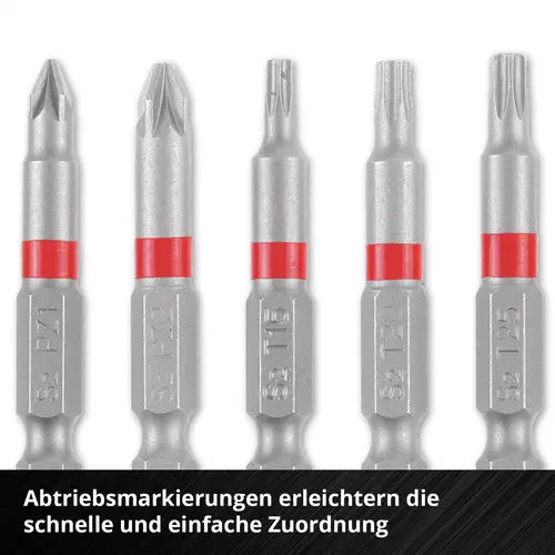 Einhell Karabiner Bit Set 10tlg 118623 Bit-Set 1/4" (6.3 mm), PH, PZ, TORX, Sechskant Einhell Karabiner Bit Set 10tlg 118623 Bit-Set 1/4" (6.3 mm), PH, PZ, TORX, Sechskant