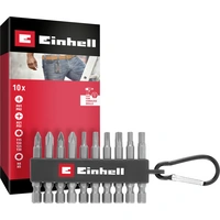 Einhell Karabiner Bit Set 10tlg 118623 Bit-Set 1/4" (6.3 mm), PH, PZ, TORX, Sechskant Einhell Karabiner Bit Set 10tlg 118623 Bit-Set 1/4" (6.3 mm), PH, PZ, TORX, Sechskant