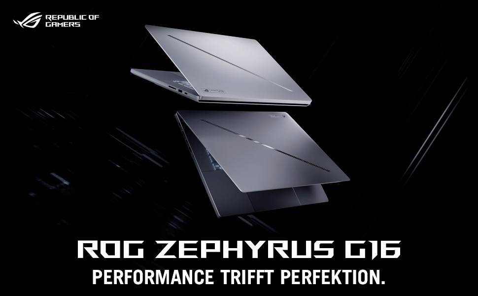 Asus Notebook ROG Zephyrus G16 40.6 cm (16 Zoll) WQXGA AMD Ryzen AI 7 350 8 GB RAM 1 TB SSD Deutsch, QWERTZ AMD Radeon™ 860M NVIDIA GeForce RTX 5