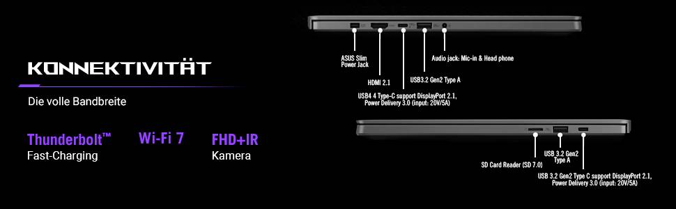 Asus Notebook ROG Zephyrus G14 35.6 cm (14 Zoll) WQXGA+ AMD Ryzen 9 270 8 GB RAM 1 TB SSD Deutsch, QWERTZ NVIDIA GeForce RTX 5060 GDDR7 Grau 90