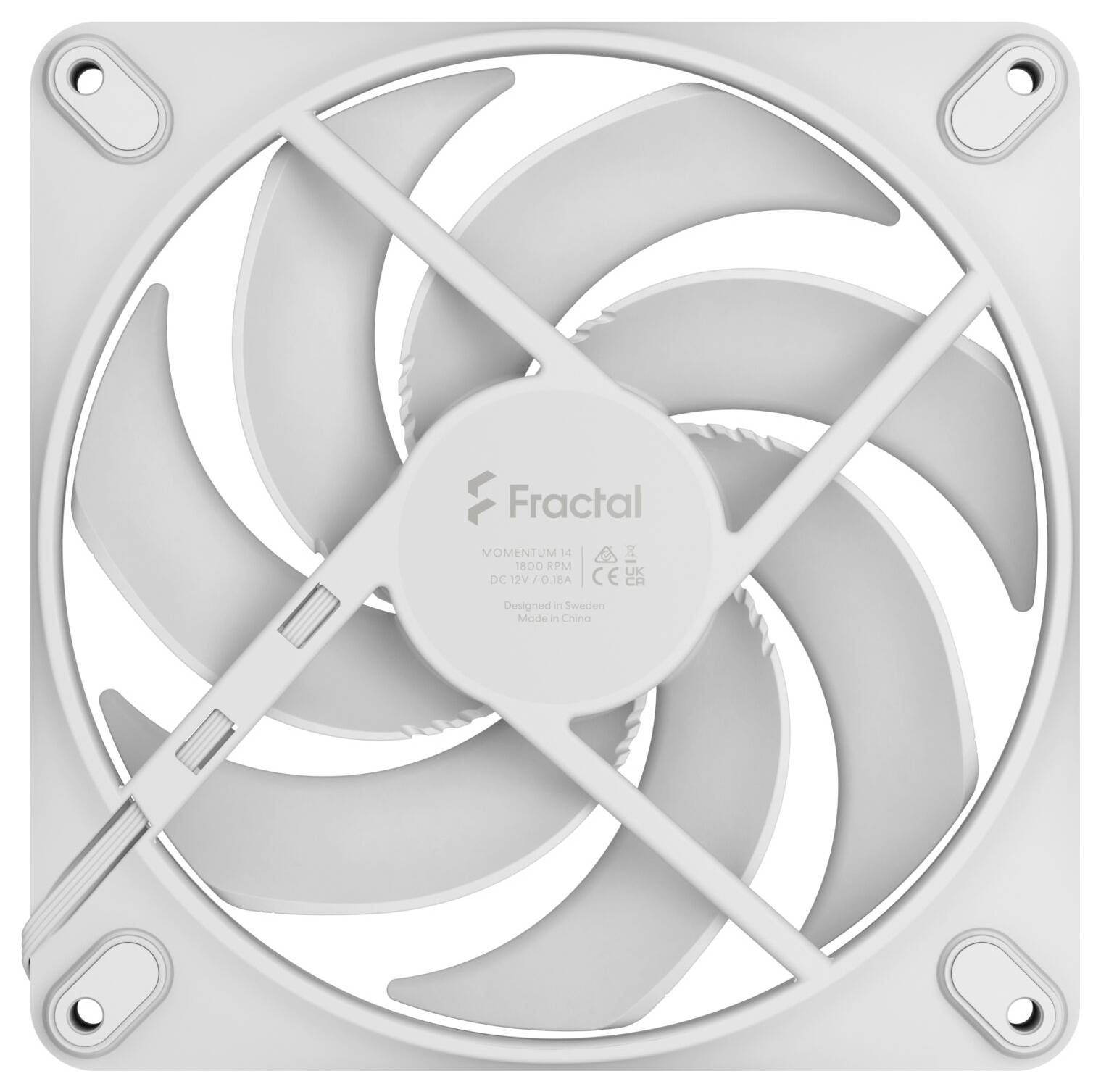 Fractal Design FD-F-MO1-1402 PC-Gehäuse-Lüfter Weiß