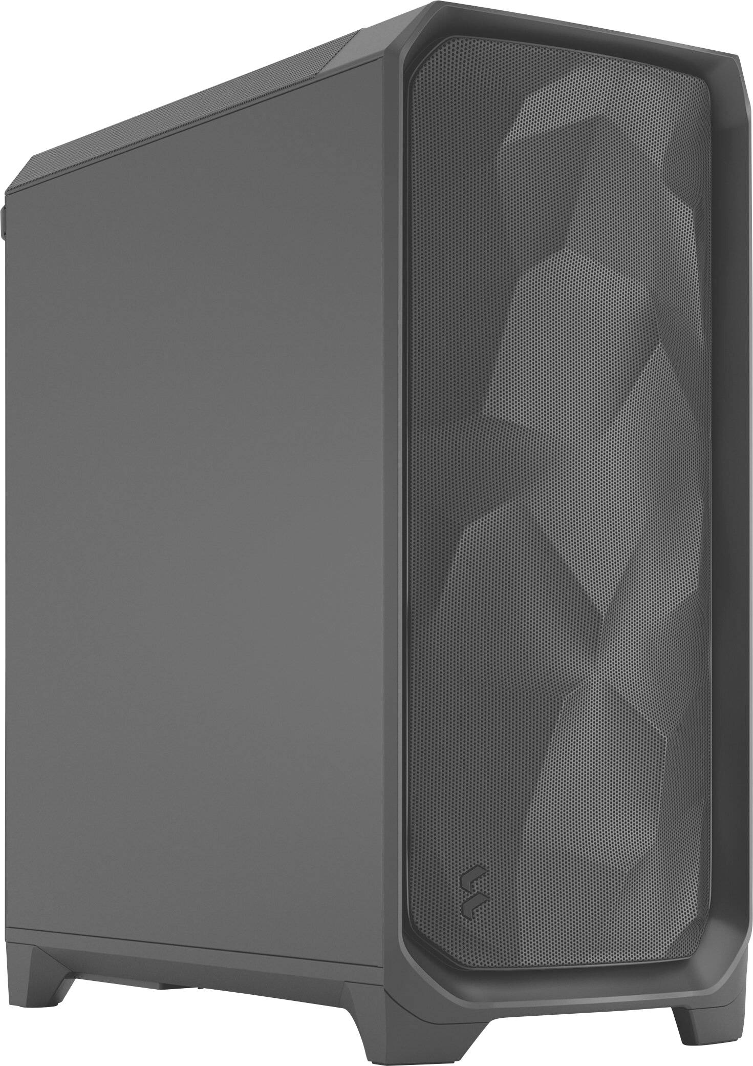 Fractal Design FD-C-MES3A-01 Tower PC-Gehäuse Schwarz 3 vorinstallierte Lüfter, Staubfilter, Integrierte Beleuchtung