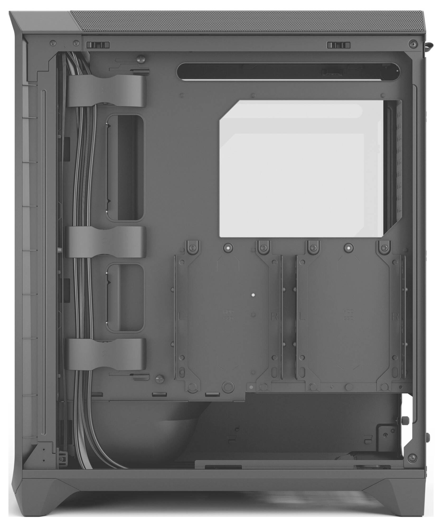 Fractal Design FD-C-MES3A-02 Tower PC-Gehäuse Schwarz Seitenfenster