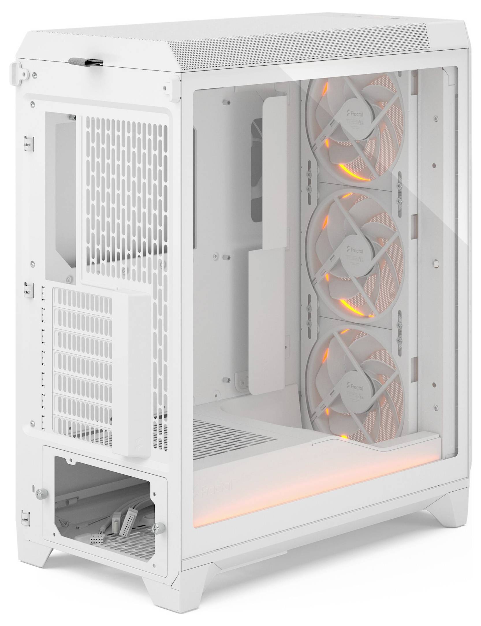 Fractal Design FD-C-MES3A-05 Tower PC-Gehäuse Weiß Seitenfenster