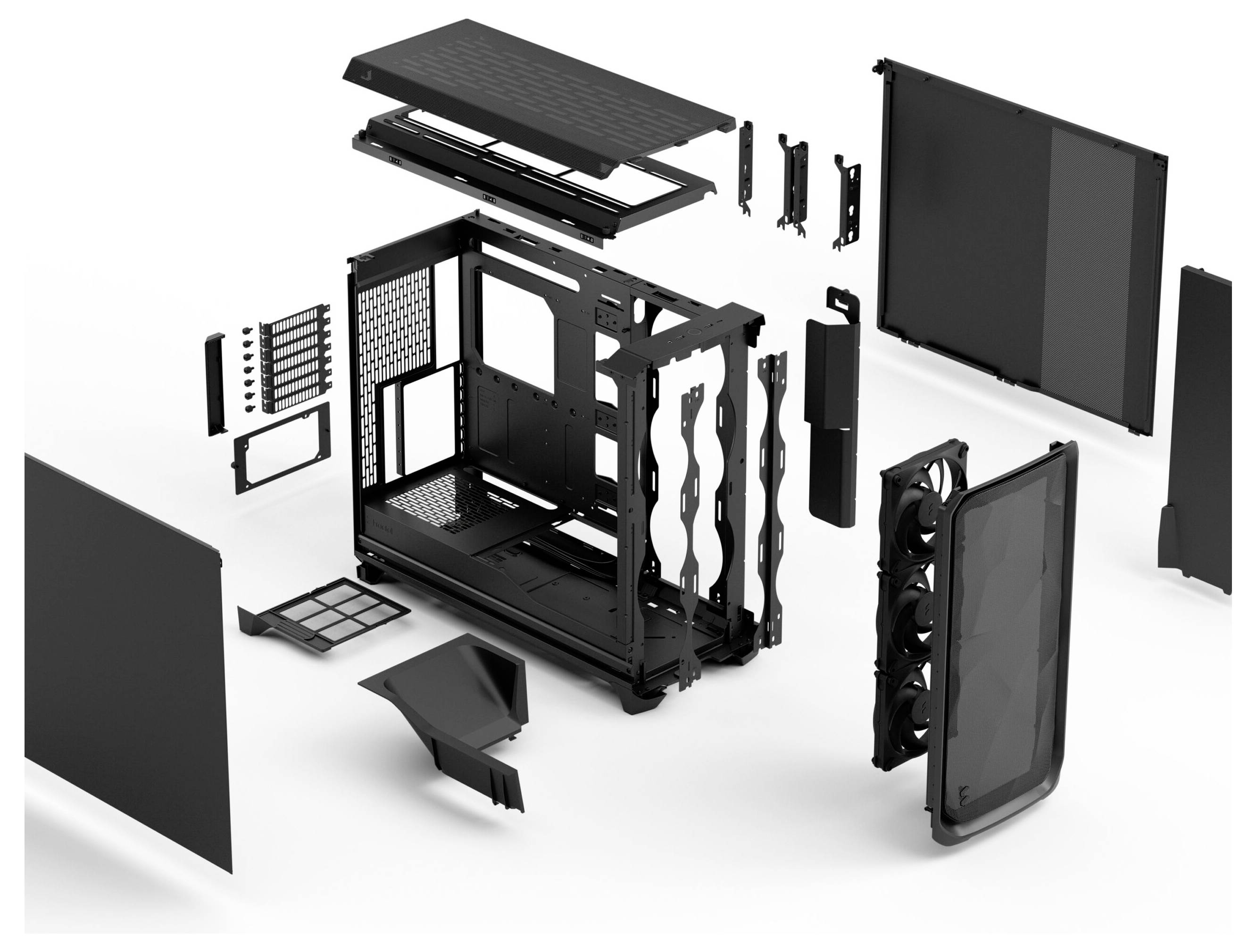 Fractal Design FD-C-MES3X-01 PC-Gehäuse Schwarz