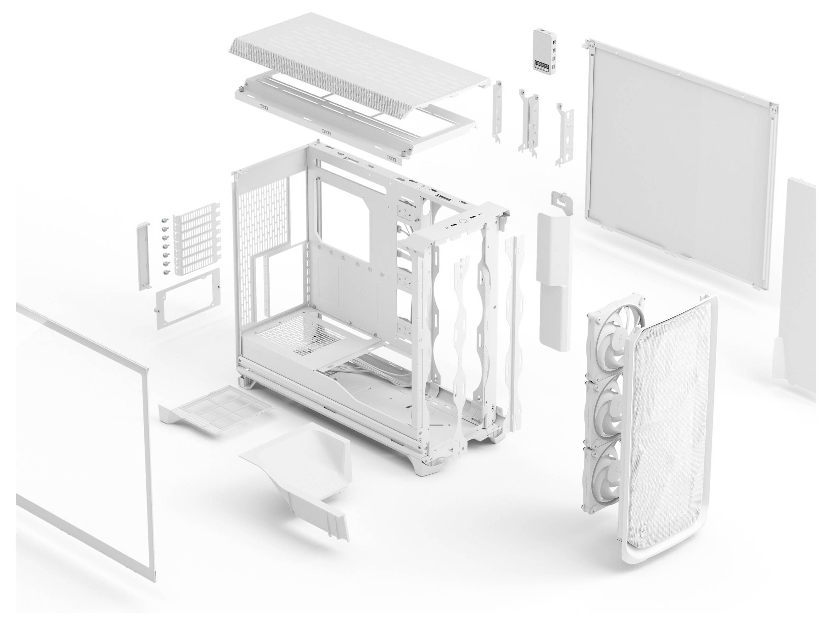 Fractal Design FD-C-MES3X-05 PC-Gehäuse Weiß