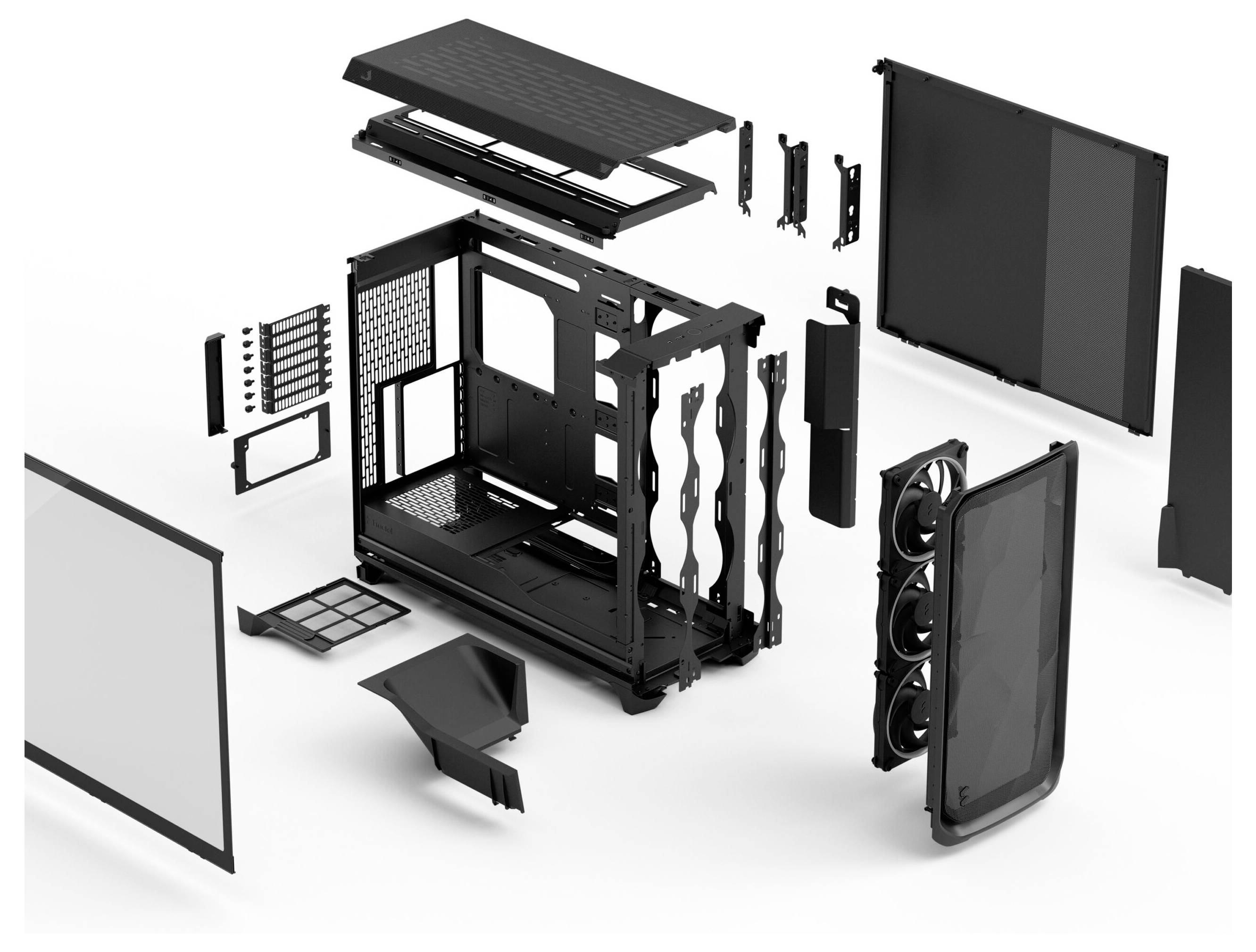 Fractal Design FD-C-MES3X-04 PC-Gehäuse Schwarz